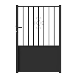 Castorama Portillon Jardimat Fer Bergamote Noir - 100 X H.150 Cm