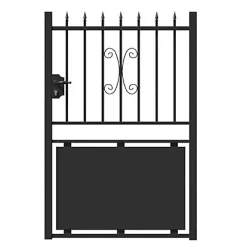 Castorama Portillon Jardimat Fer Gordes Noir - 100 X H.150 Cm