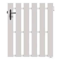 Castorama Portillon Jardimat Pvc Arènes Blanc 9016 - 100 X H.140 Cm