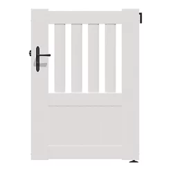 Castorama Portillon Jardimat Pvc Arlay Droit Blanc 9016 - 100 X H.140 Cm