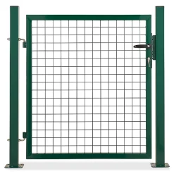 Castorama Portillon Pour Clôture Grillagée à Poteaux Carrés Sur Platines Blooma Vert 100 X H.100 Cm